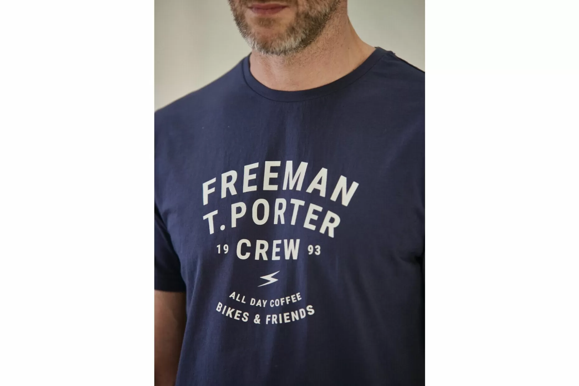 Freeman T Porter Ivander Crew Short Sleeve T-Shirt Man, Anthra Shop
