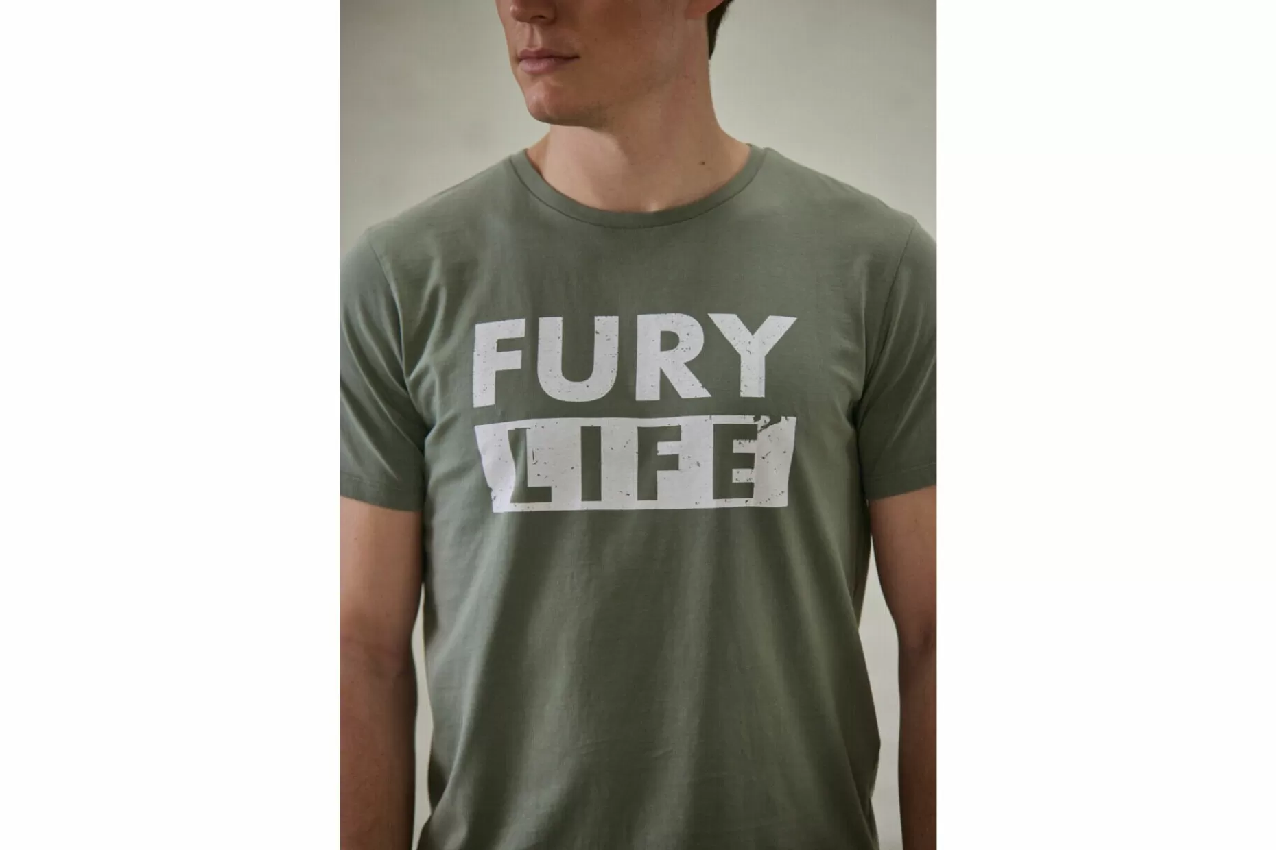 Freeman T Porter Ivander Fury Life Printed T-Shirt Man, Dusty Olive Online