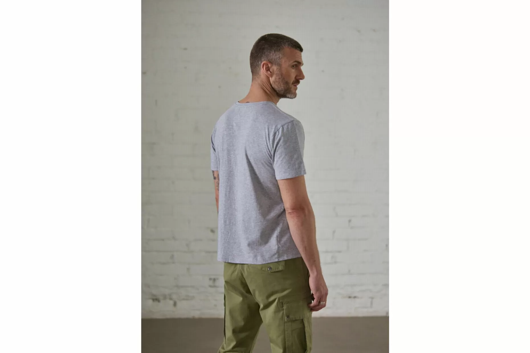 Freeman T Porter Ivander Fury Life Printed T-Shirt Man, Grey-Melange Store