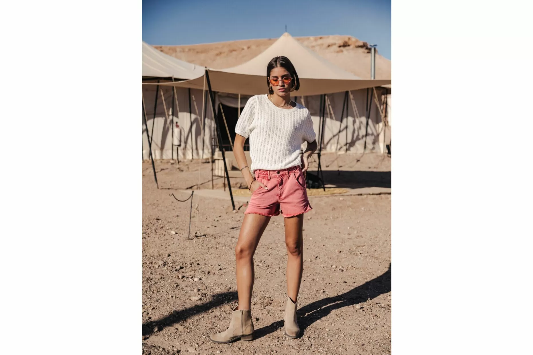 Freeman T Porter Jade California Straight Shorts Woman, Salsa Online