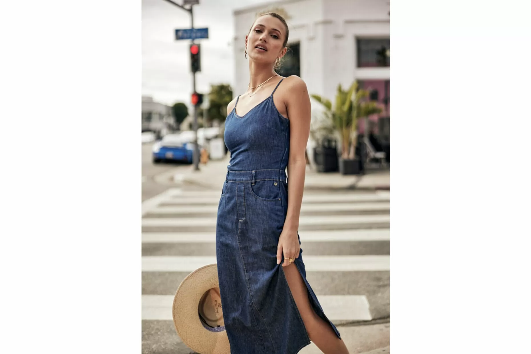 Freeman T Porter Jaina Denim Long Denim Dress Woman, Manzana Dark Best Sale