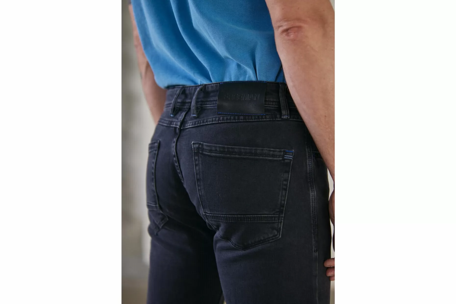 Freeman T Porter Jimmy Straight-Fitting Jeans Man, Breezy Best
