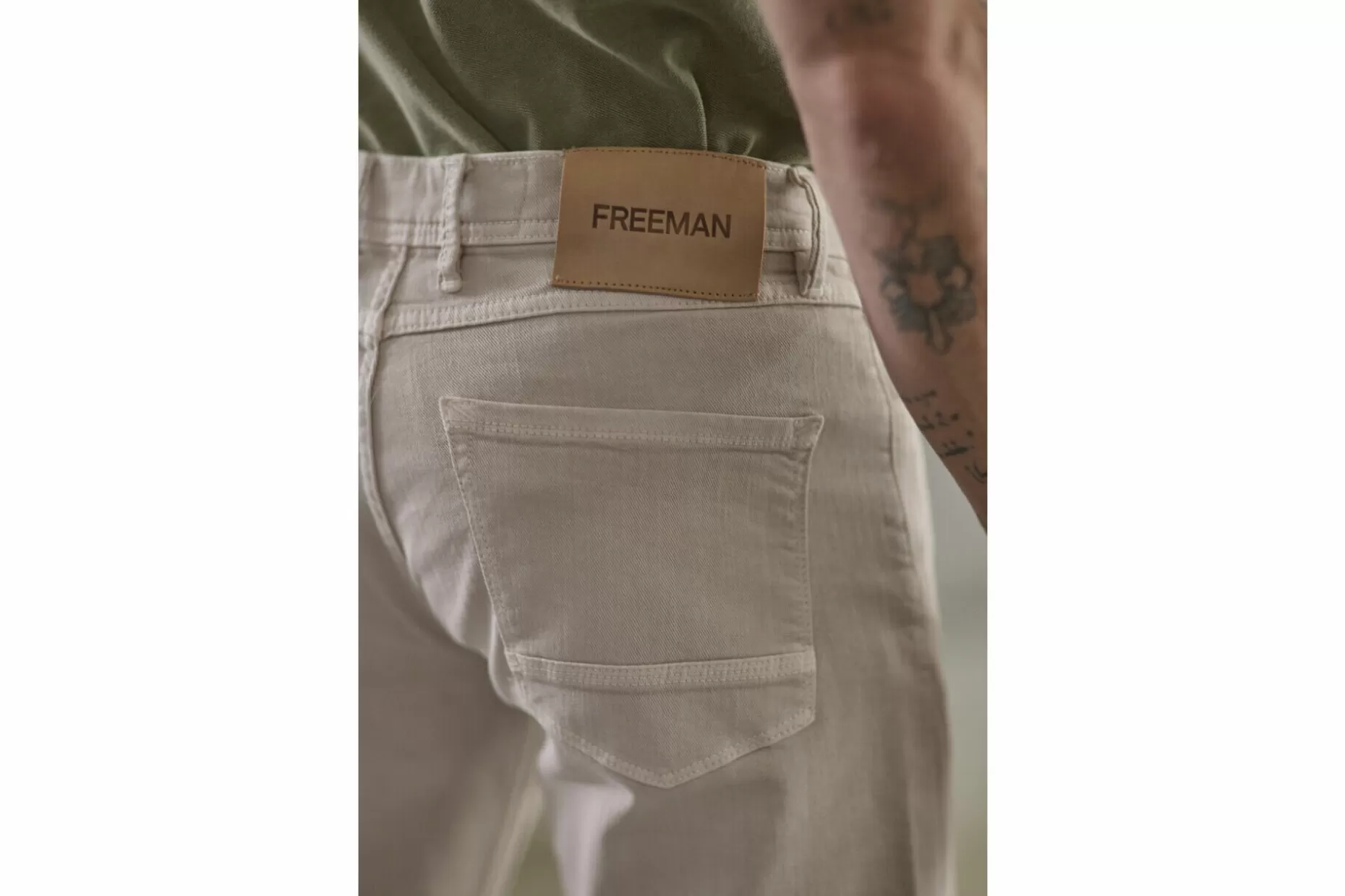 Freeman T Porter Jimmy California Straight-Fitting Jeans Man, Simply Taupe Online
