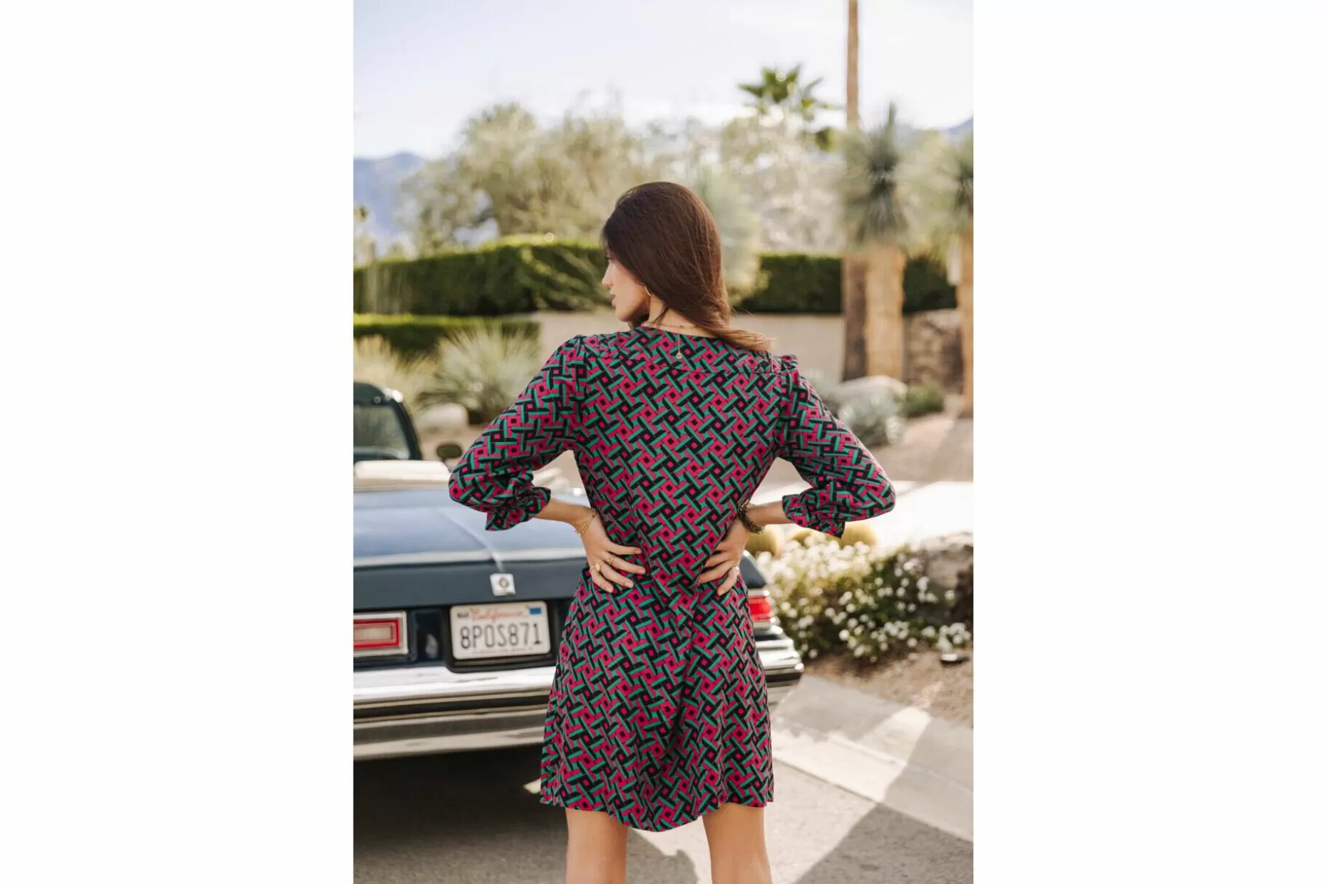 Freeman T Porter Juna Cruz Short Printed Dress Woman, Original New