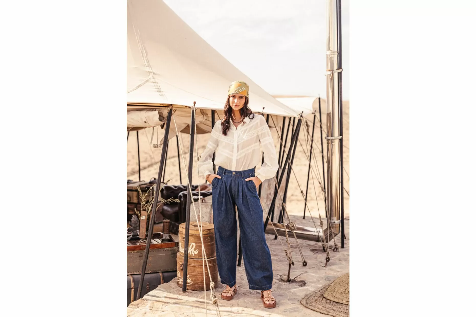 Freeman T Porter Kalya Loose High-Waist Jeans Woman, Manzana Dark Discount