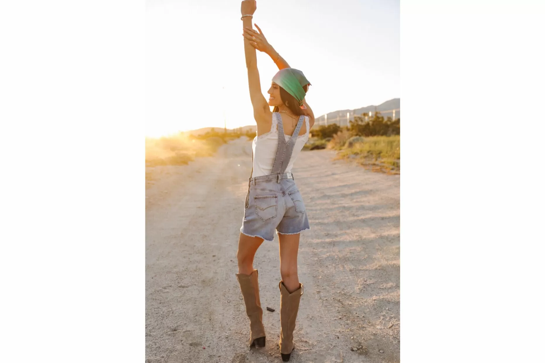 Freeman T Porter Katalina Denim Dungaree Shorts Woman, Palermo Med Best