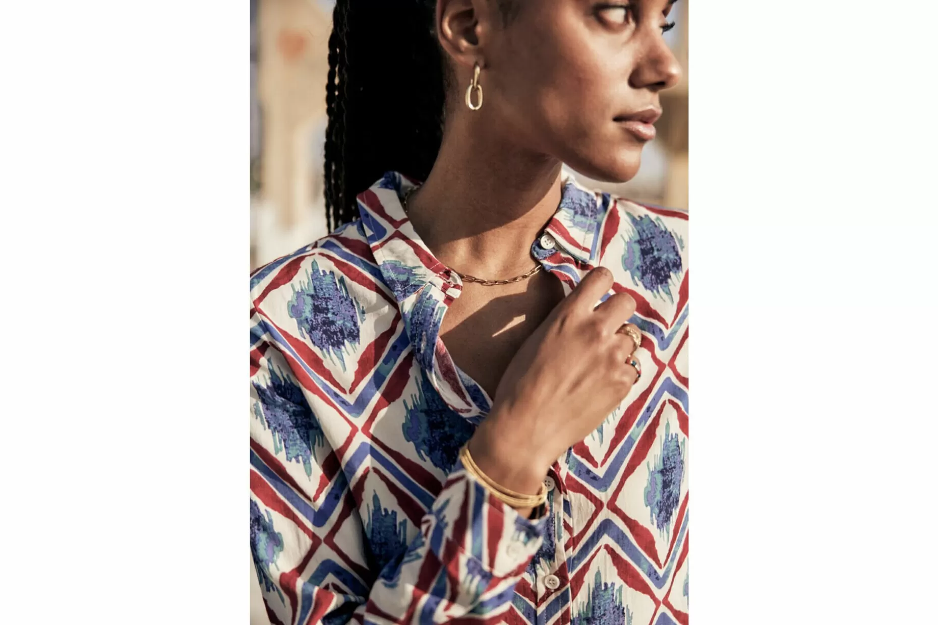 Freeman T Porter Katy Diamond Printed Shirt Woman, Off White Store