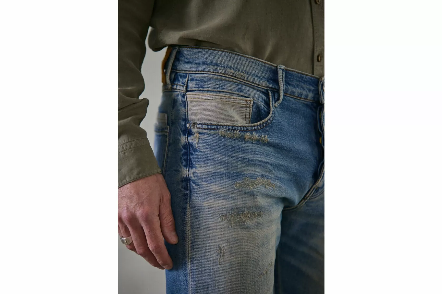 Freeman T Porter Kurt Straight Jeans Man, Shark Best