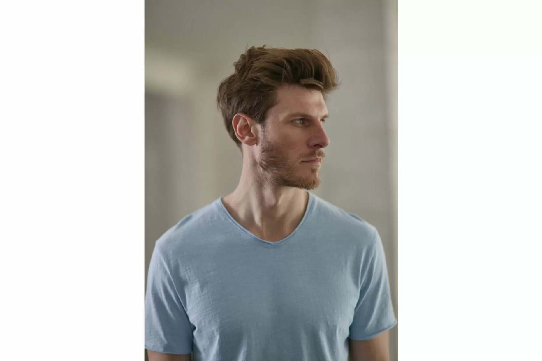 Freeman T Porter Leandro Kansas Slim Fit T-Shirt Man, Blue Sky Flash Sale