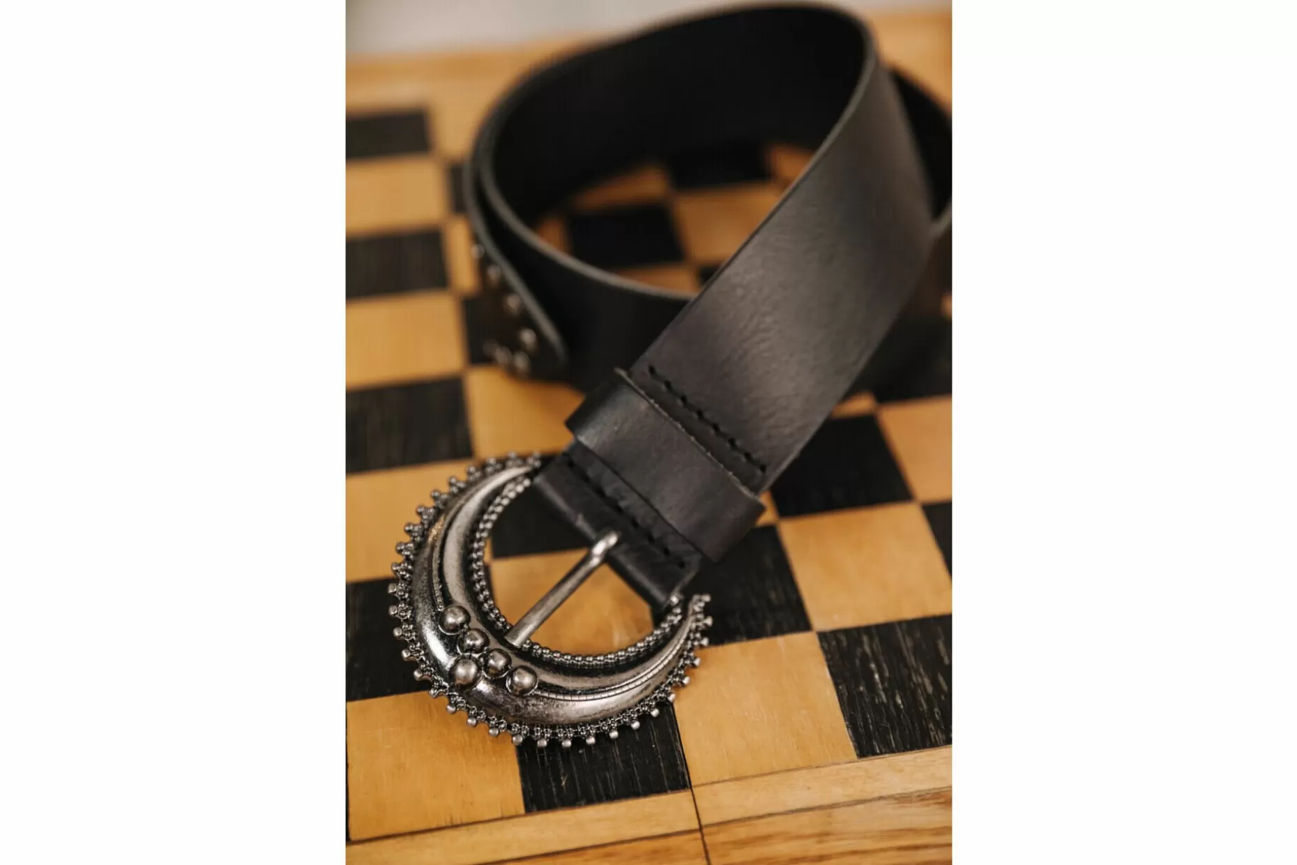 Freeman T Porter Lenya Leather Belt Woman, Black New