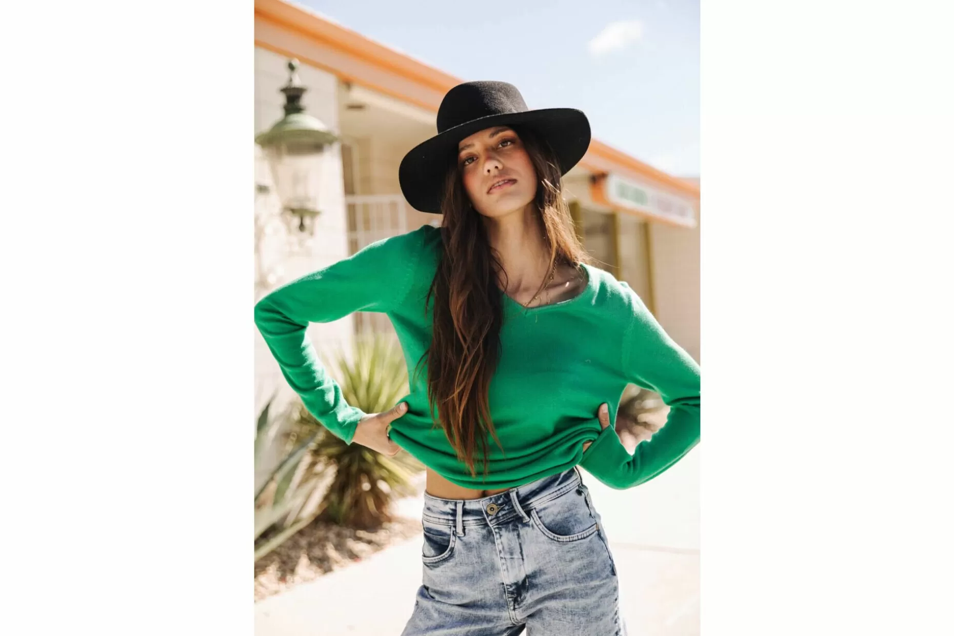 Freeman T Porter Lorelia Fitted Sweater Woman, Jolly Green Flash Sale