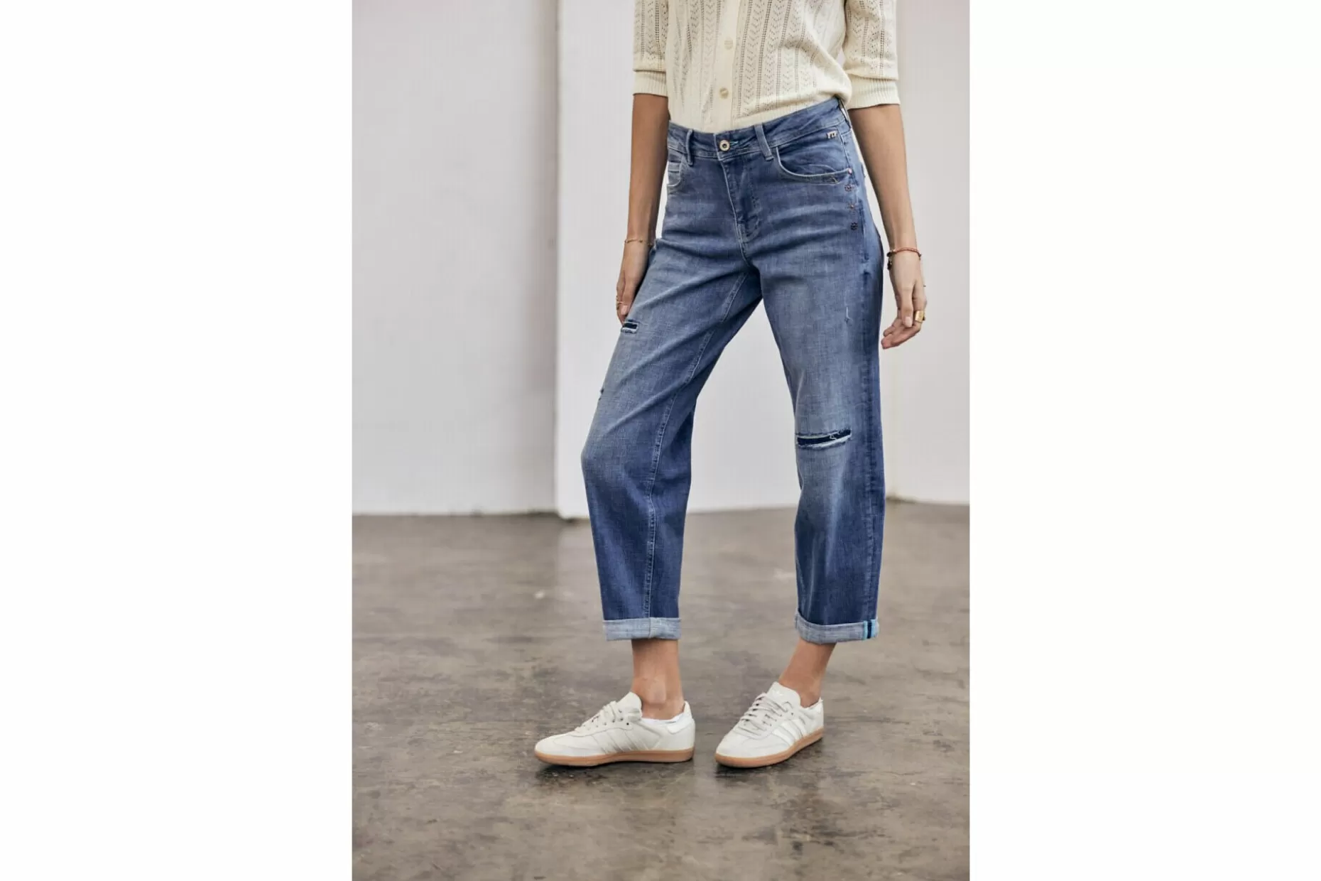 Freeman T Porter Maeva Boyfriend Jeans Woman, Portofino Best Sale