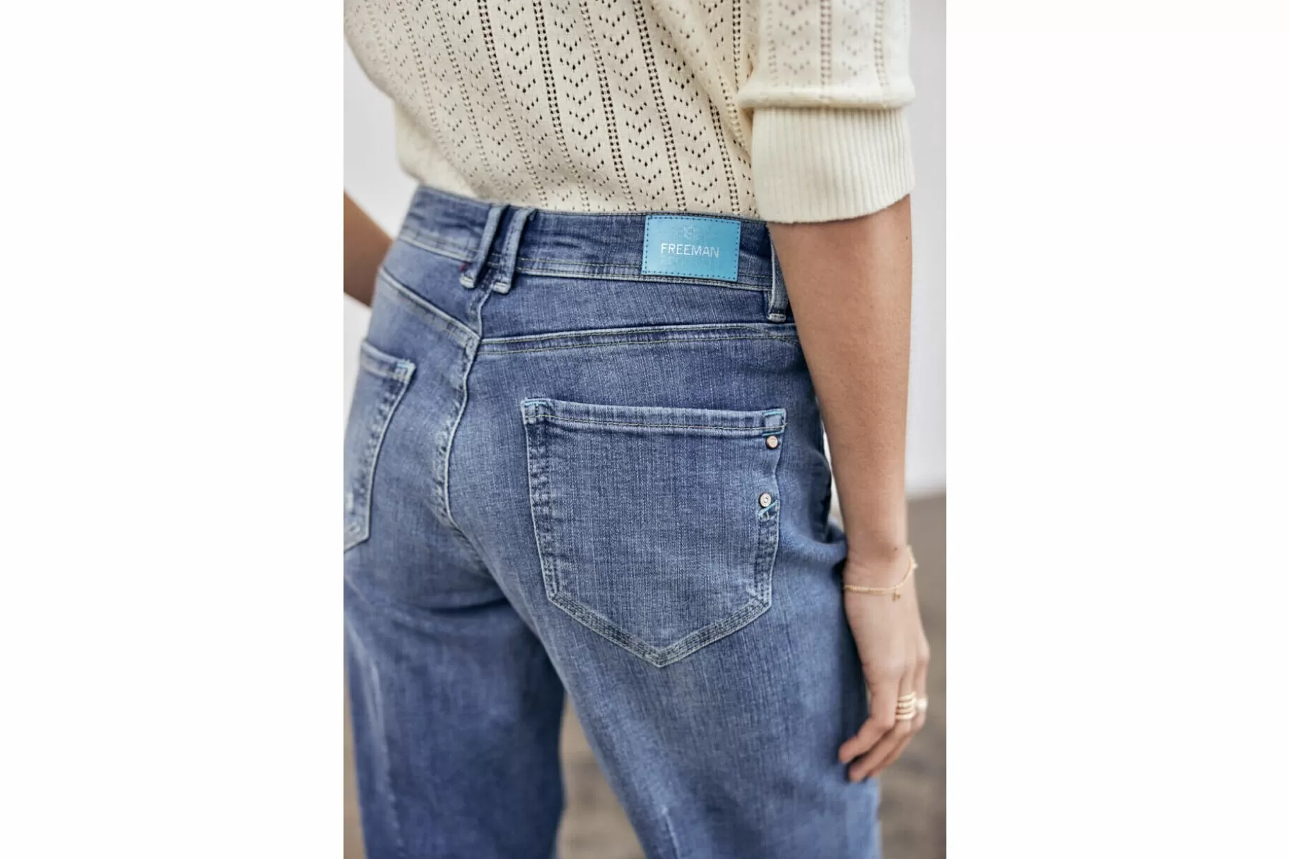 Freeman T Porter Maeva Boyfriend Jeans Woman, Portofino Best Sale