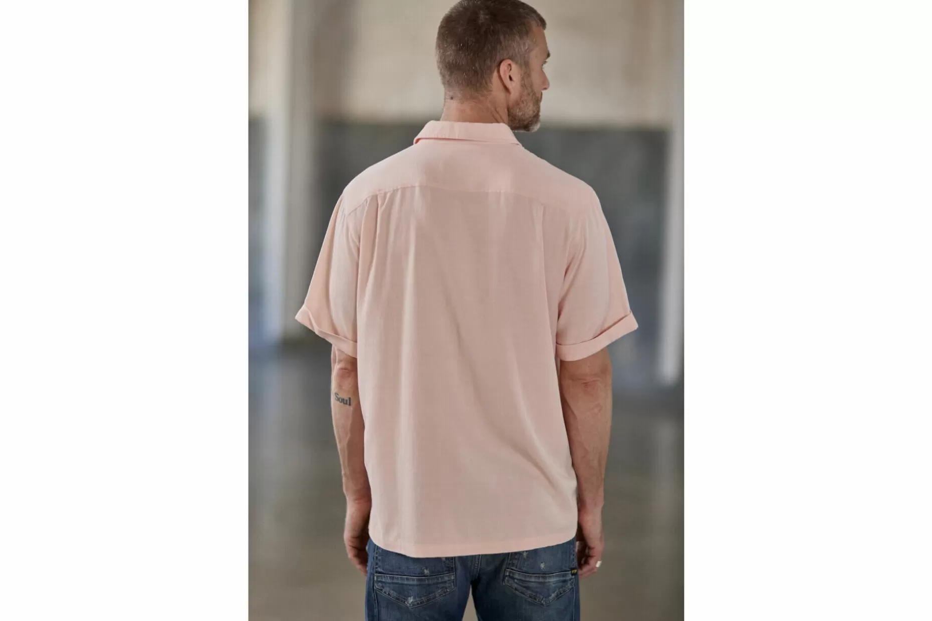 Freeman T Porter Marco Miami Relax Shirt Man, Light Pink Clearance