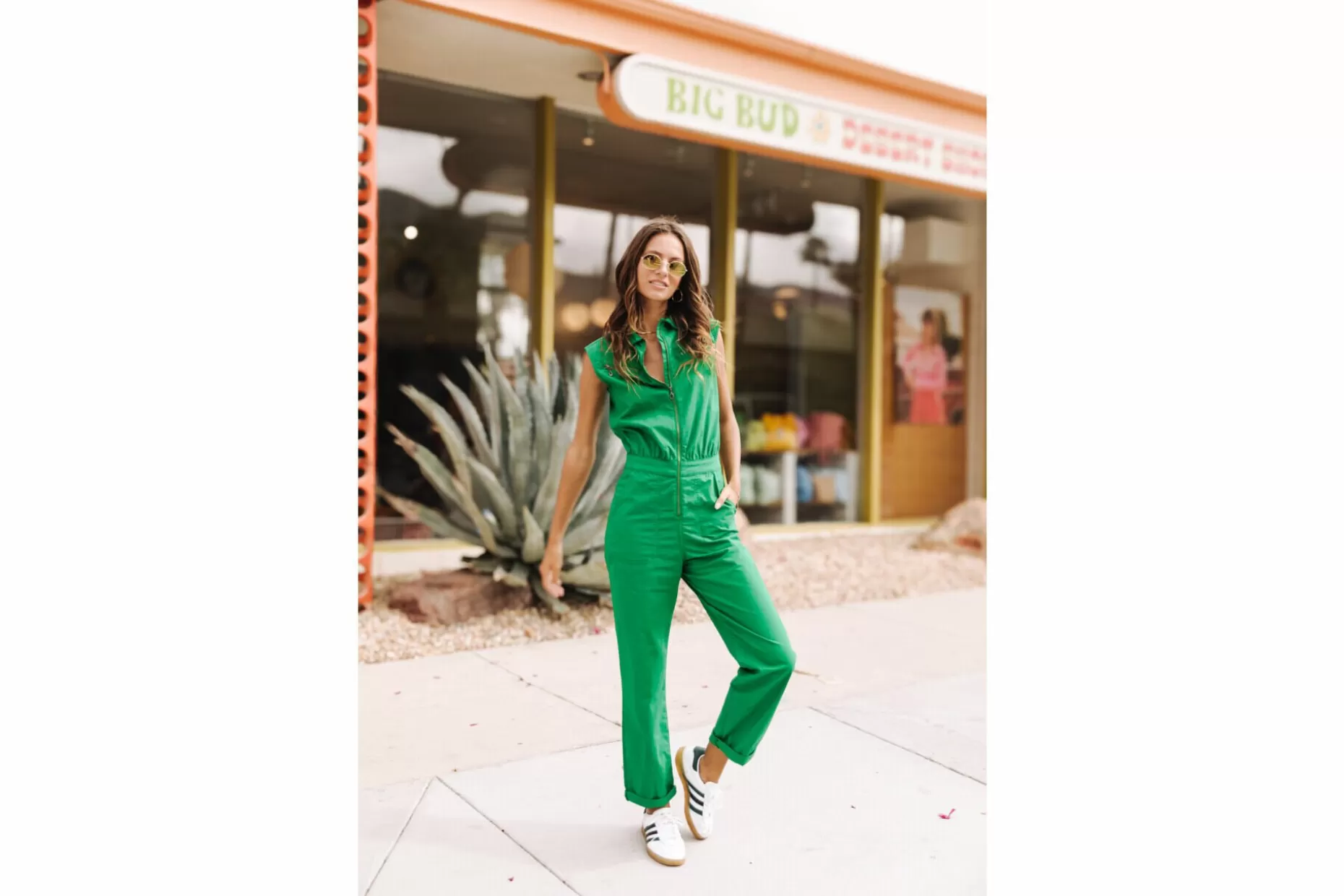 Freeman T Porter Martha Calvi Sleeveless Jumpsuit Woman, Jolly Green Best