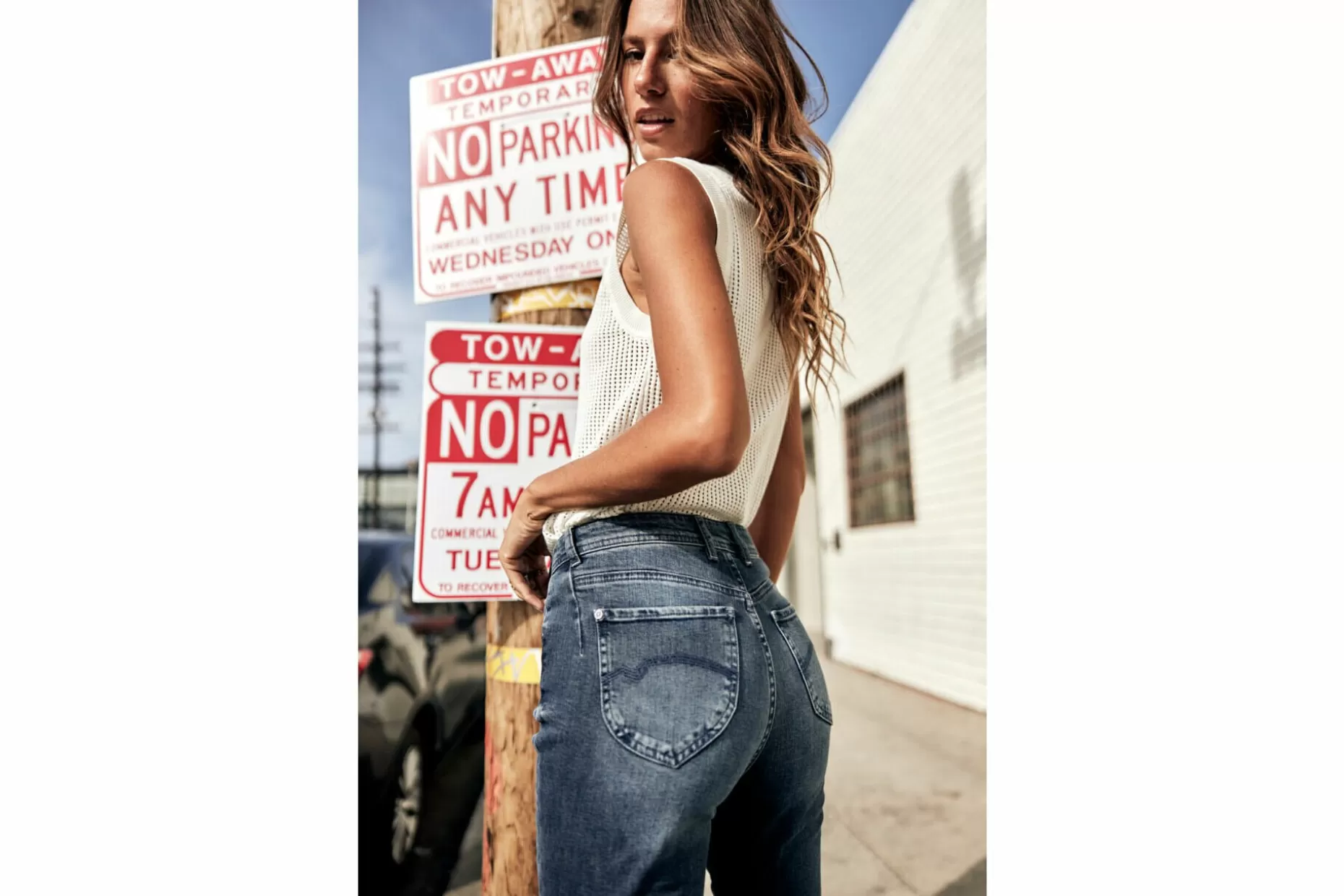 Freeman T Porter Meryle Slim High-Waist Jeans Woman, Brazil Flash Sale