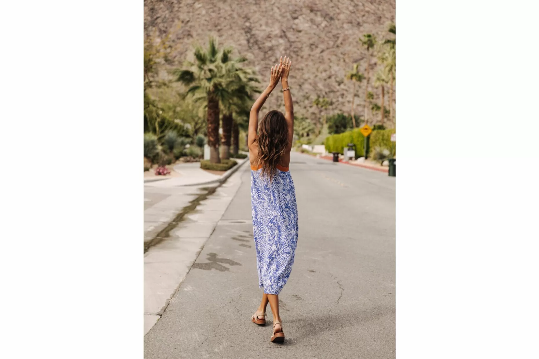 Freeman T Porter Mia Zebrure Long Slip-Dress Woman, Dazzling Blue Discount
