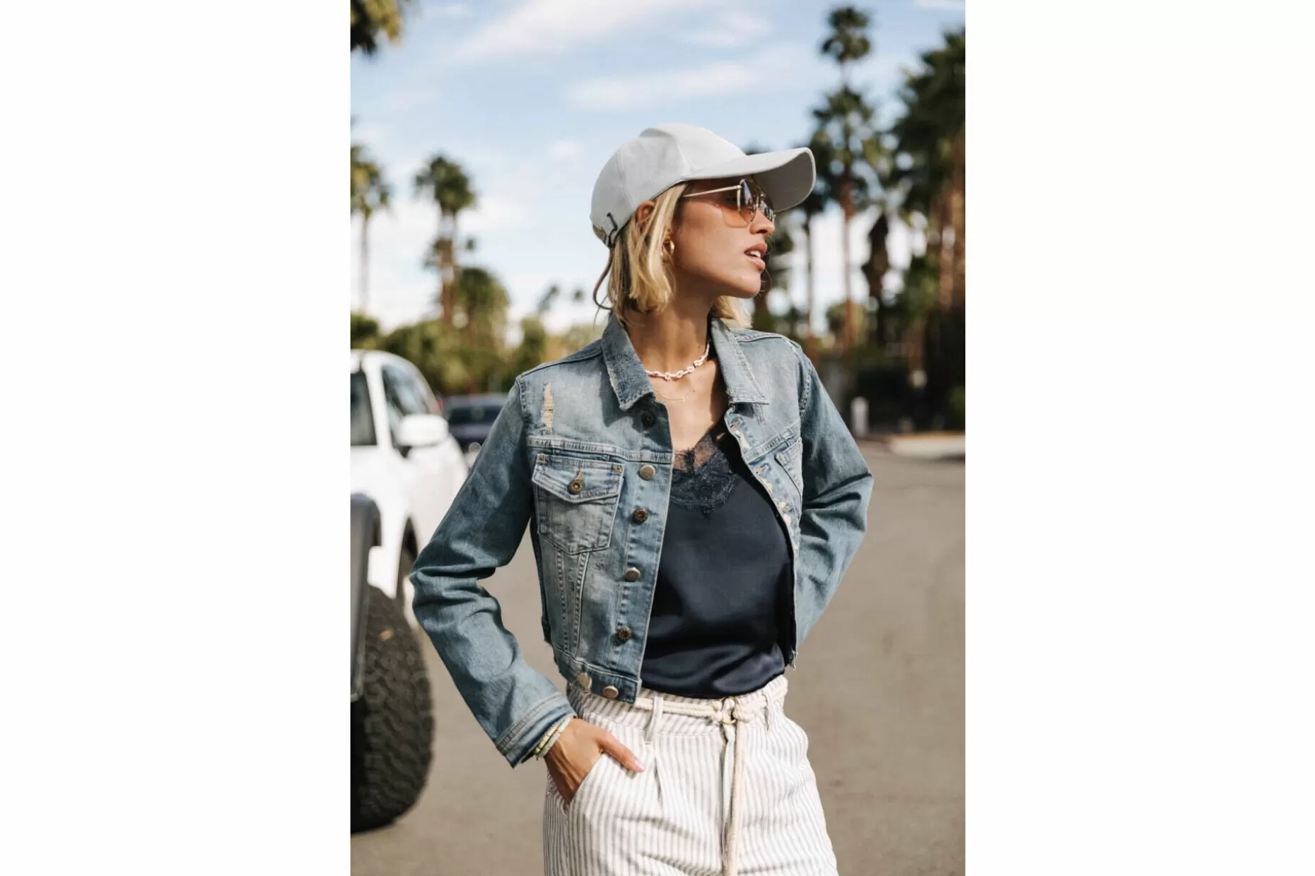 Freeman T Porter Myriam Denim Jacket Woman, Native Sale