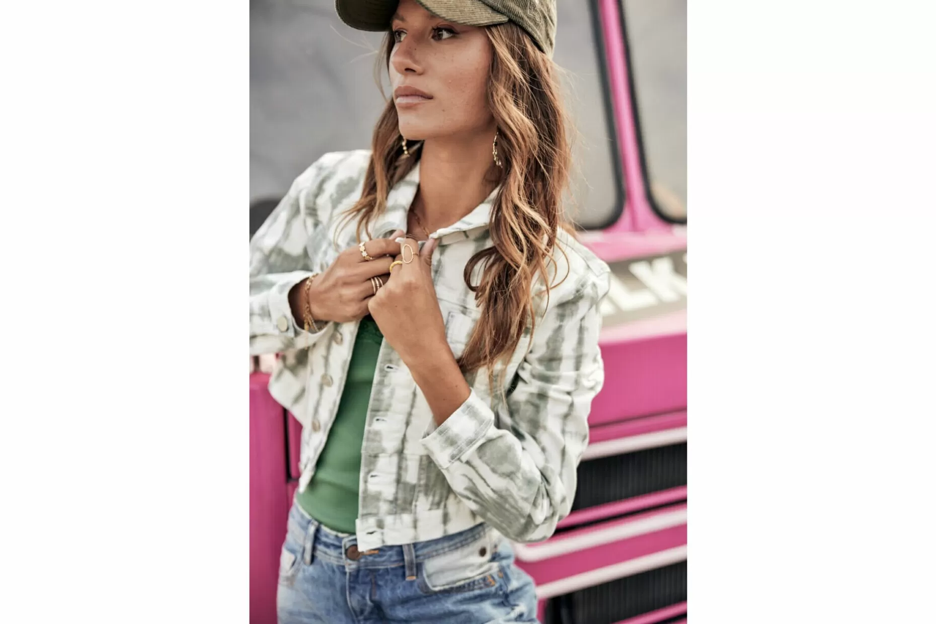 Freeman T Porter Myriam Heaven Denim Jacket Woman, Stormy Sea Store