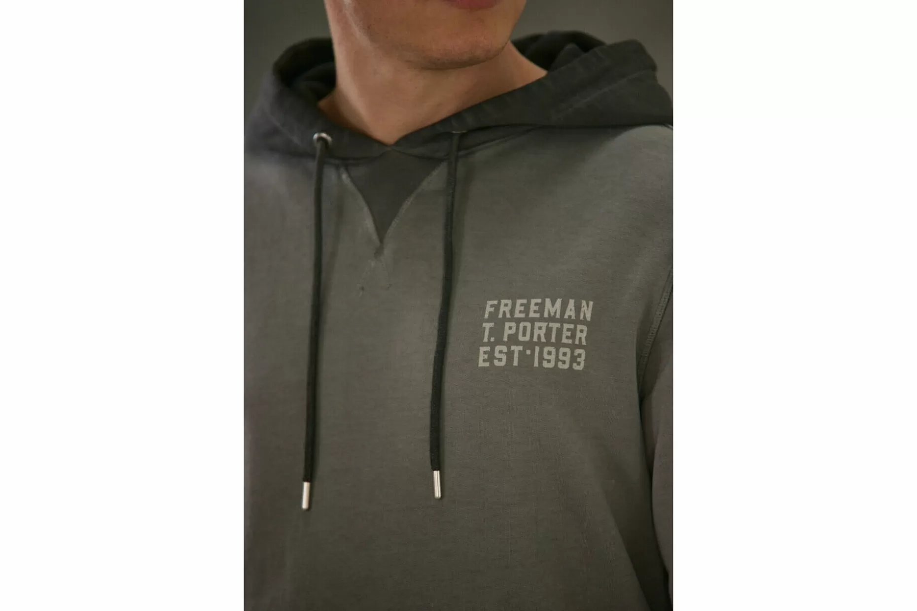 Freeman T Porter Nohan Chillout Loose Hoodie Man, Anthra Discount