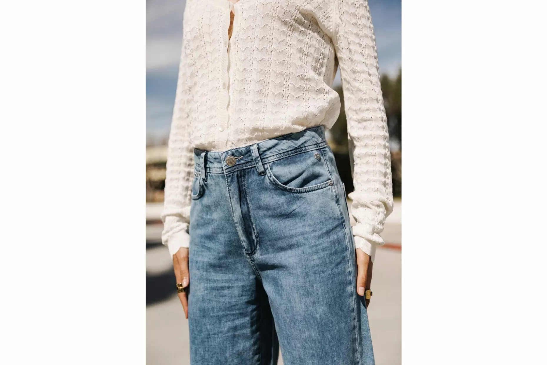 Freeman T Porter Nylia Flare Cropped Jeans Woman, Manzana Light Hot