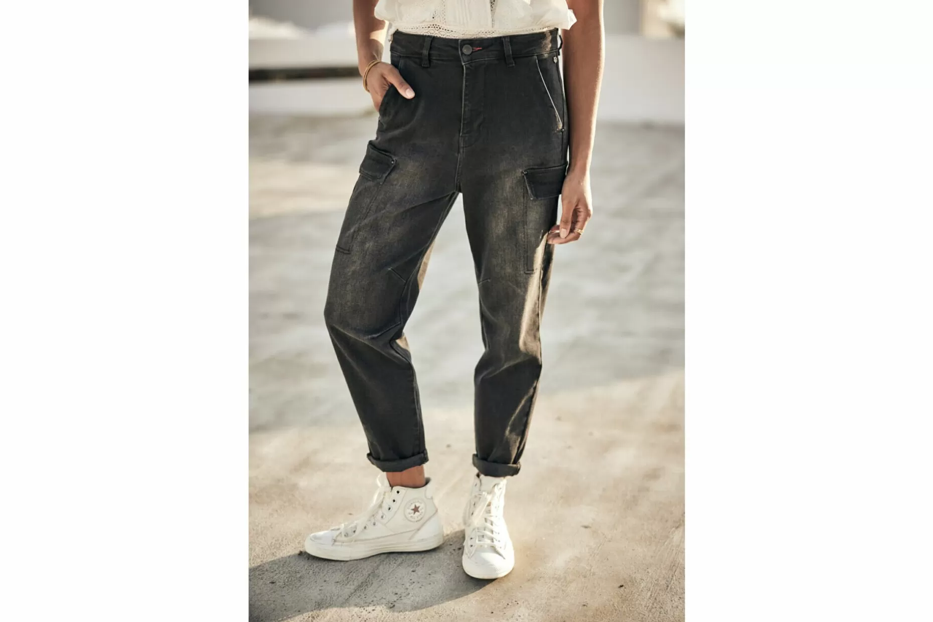 Freeman T Porter Olgalina Cargo Jeans Woman, Bosilla Flash Sale