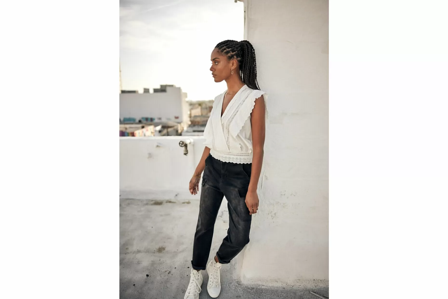 Freeman T Porter Olgalina Cargo Jeans Woman, Bosilla Flash Sale