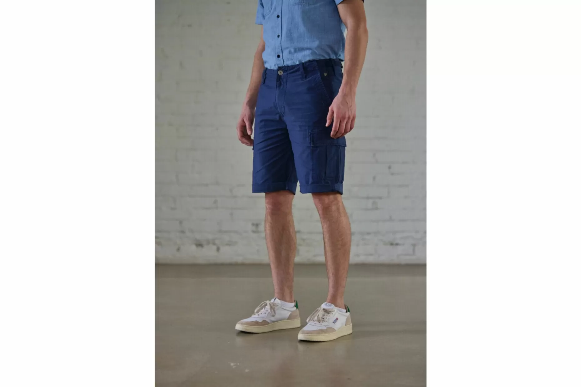 Freeman T Porter Oscar Jerrican Straight Cargo Shorts Man, Navy Online
