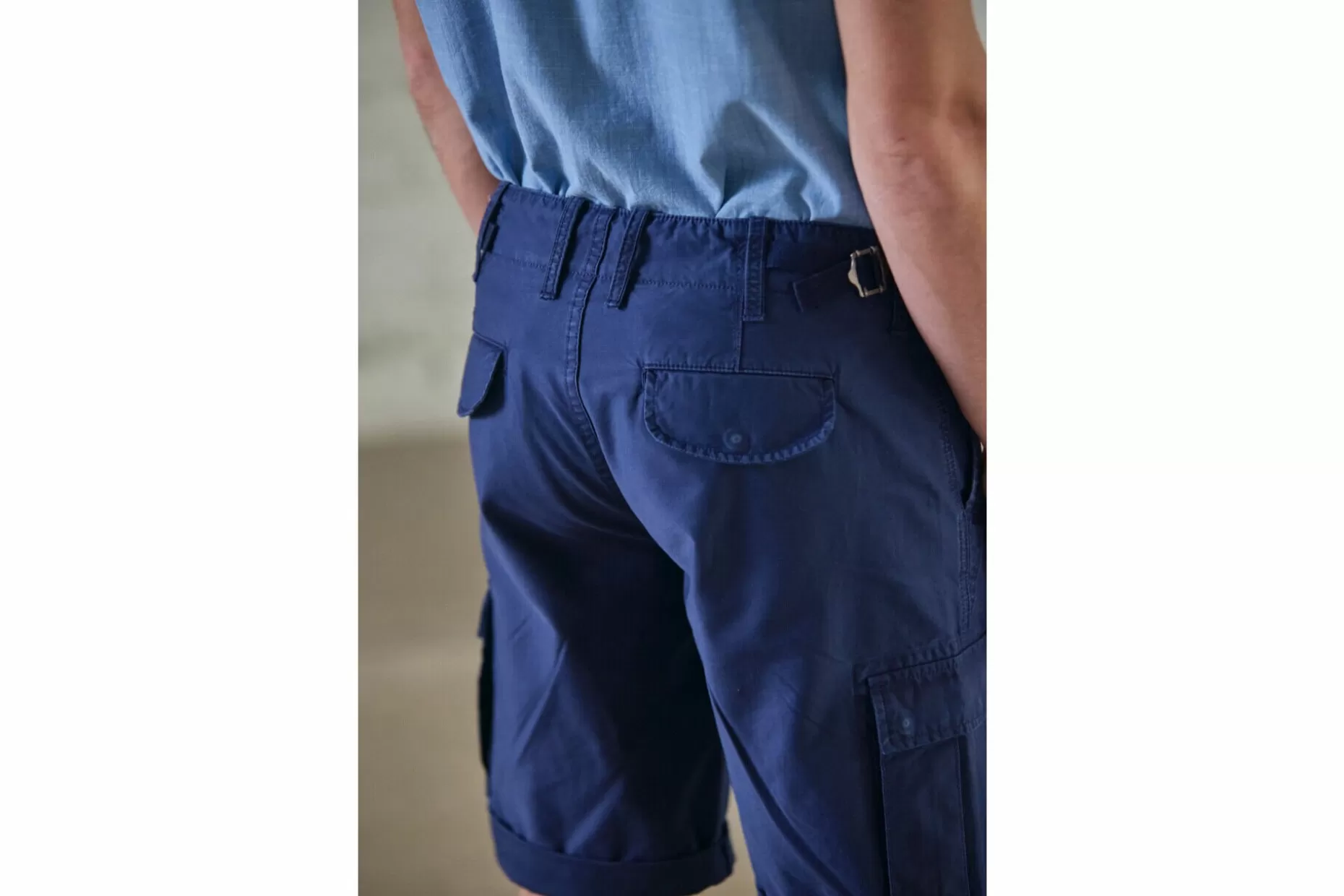 Freeman T Porter Oscar Jerrican Straight Cargo Shorts Man, Navy Online