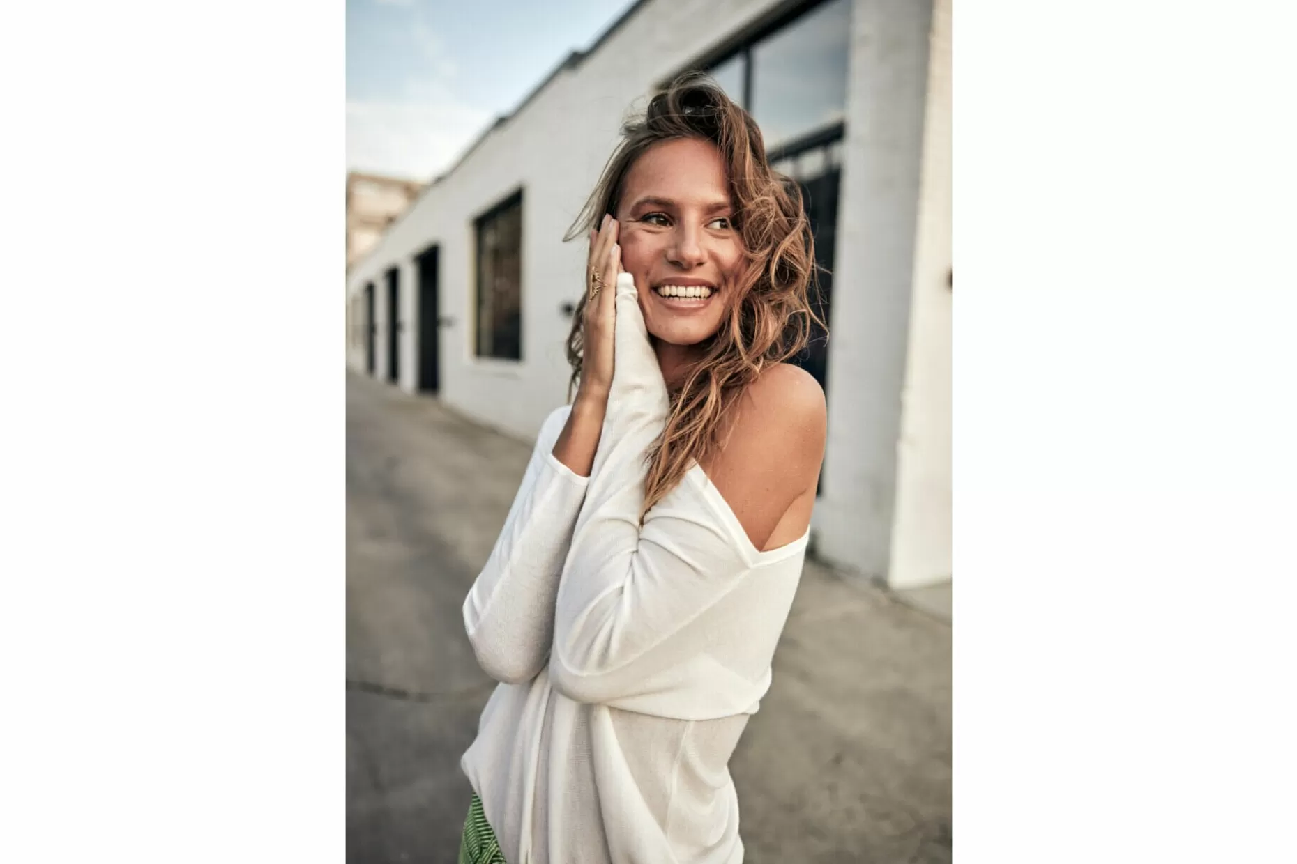 Freeman T Porter Persia Loose-Fit Sweater Woman, White Fashion