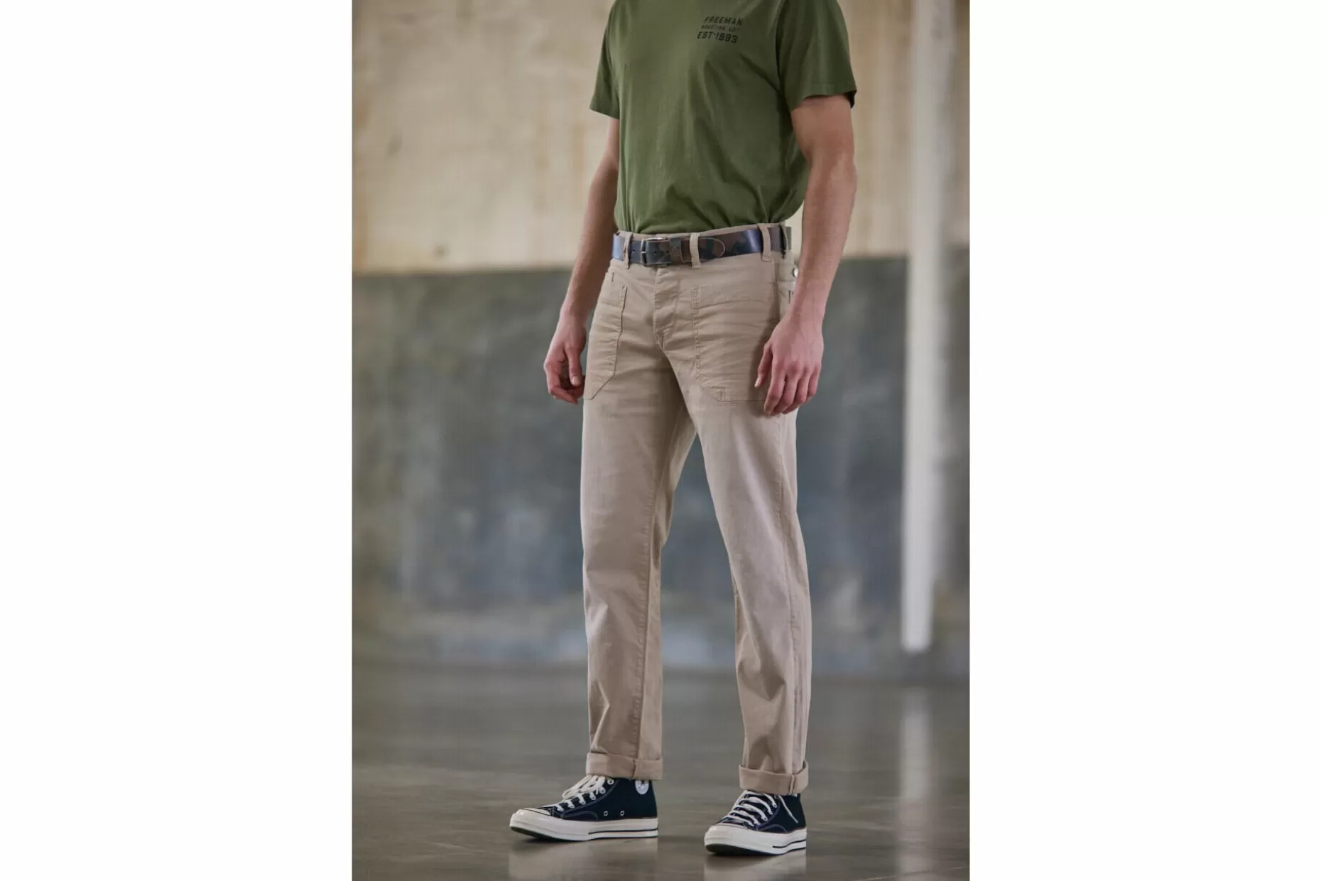 Freeman T Porter Perso Workwear Pants Man, Light Beige Outlet