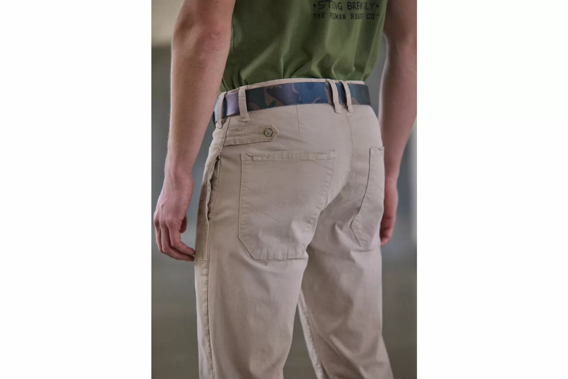 Freeman T Porter Perso Workwear Pants Man, Light Beige Outlet