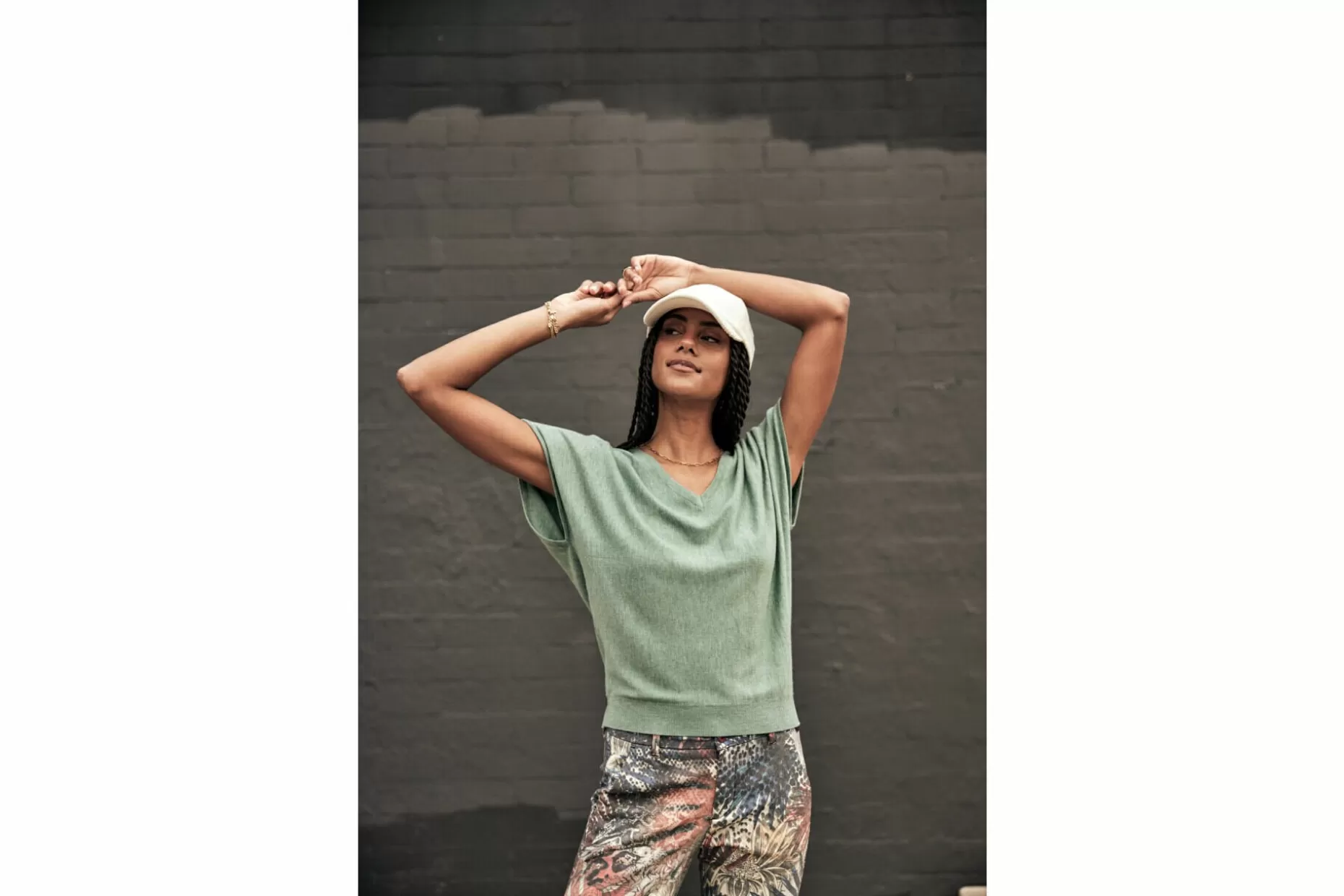 Freeman T Porter Philia Plain Color Loose-Fit Sweater Woman, Green Bay Sale