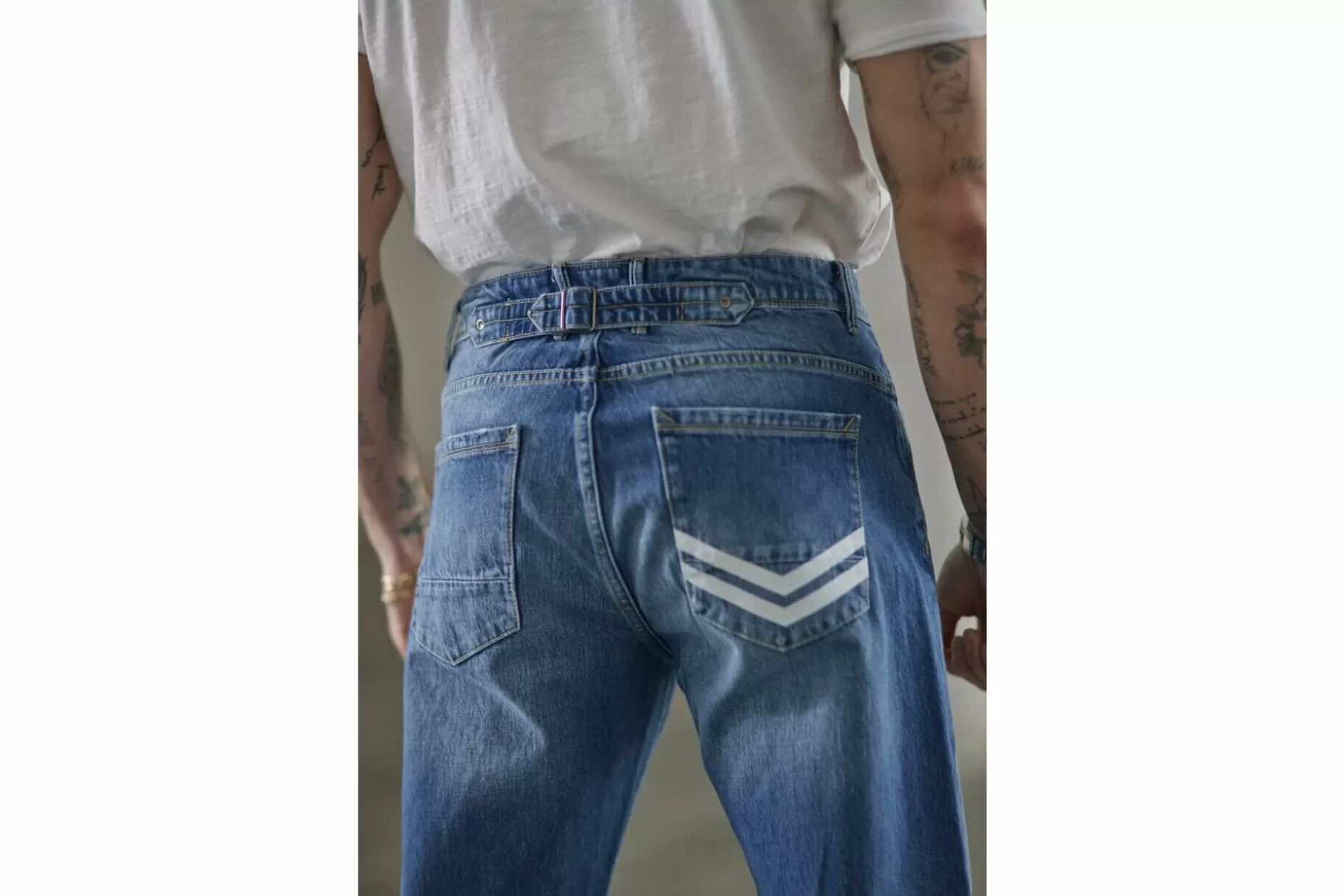 Freeman T Porter Phoenix Denim Straight Jeans Man, Brock Best Sale
