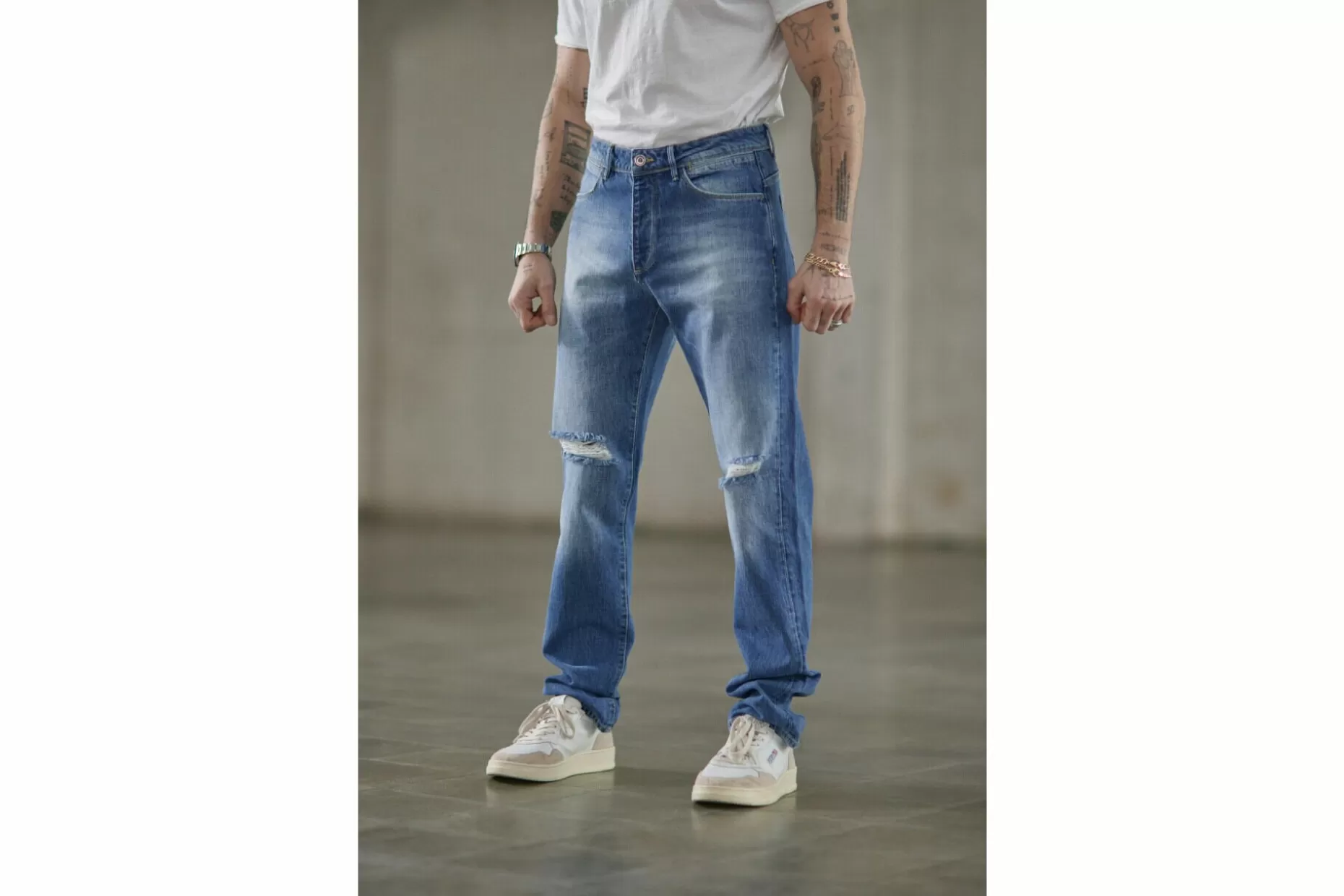 Freeman T Porter Phoenix Denim Straight Jeans Man, Brock Best Sale