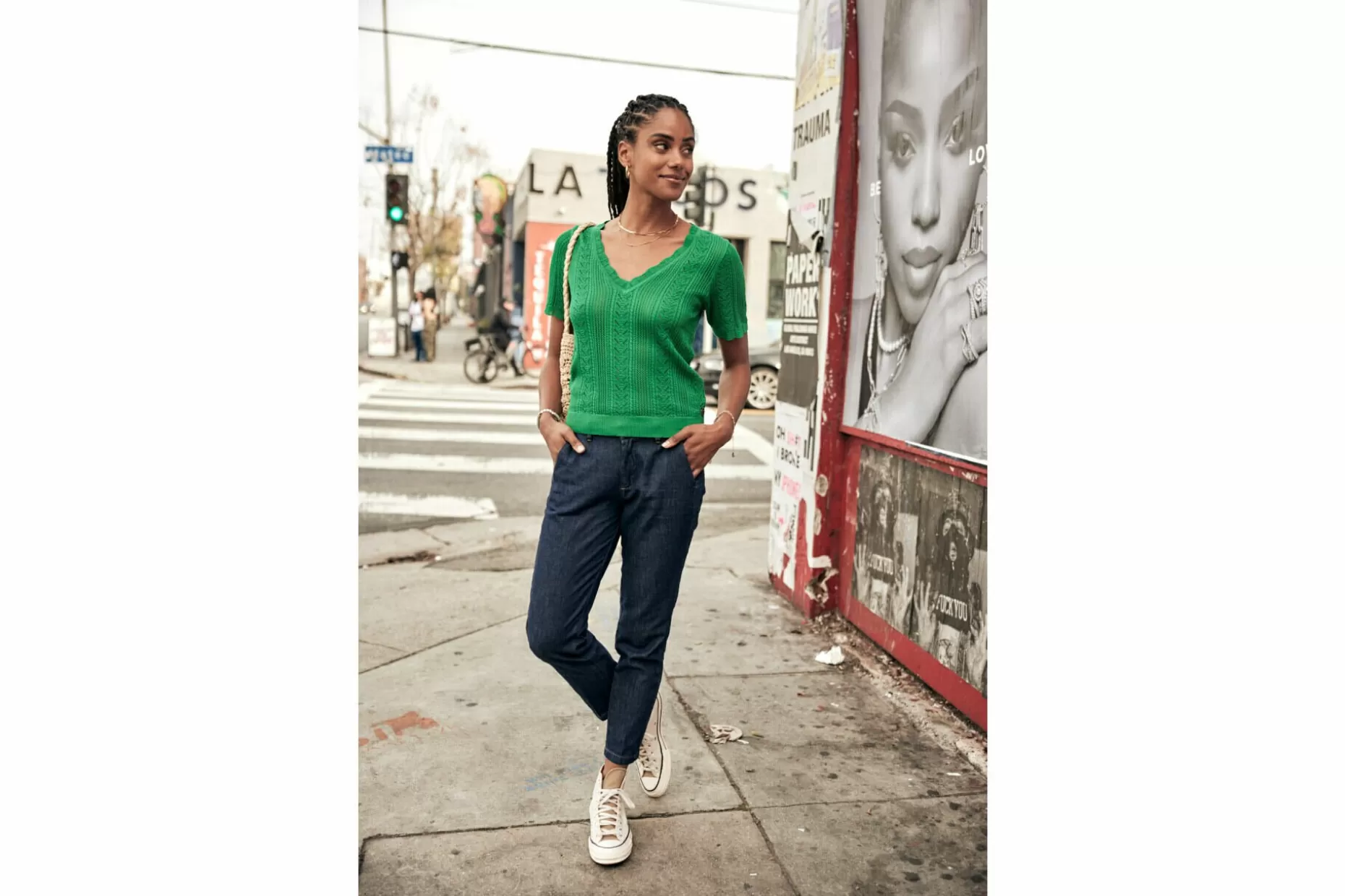 Freeman T Porter Polane Fitted Sweater Woman, Jolly Green Discount