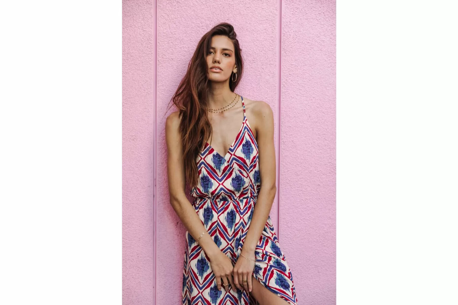 Freeman T Porter Raelle Diamond Long Dress Woman, Off White Store
