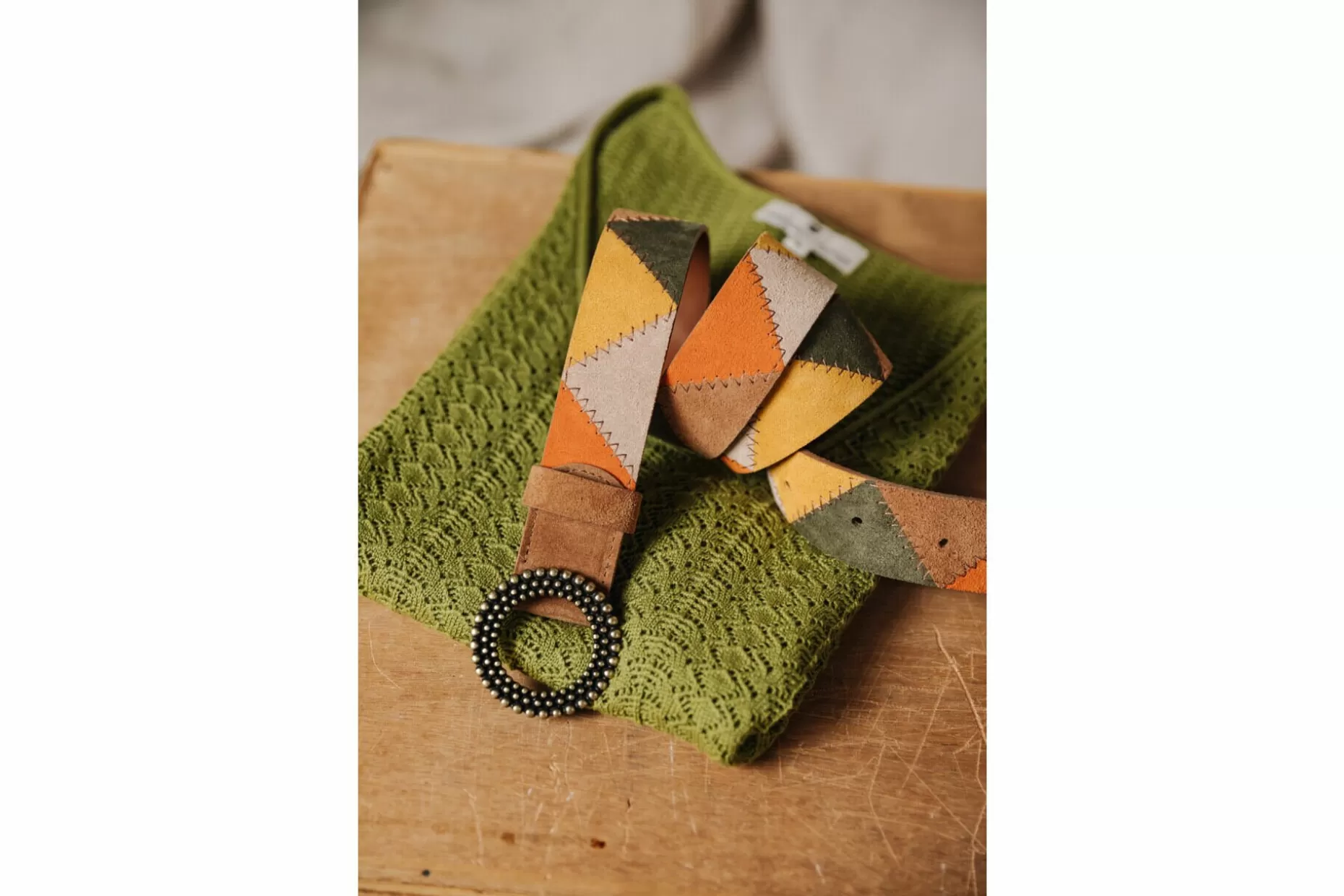 Freeman T Porter Rafaela Leather Belt Woman, Orange Store