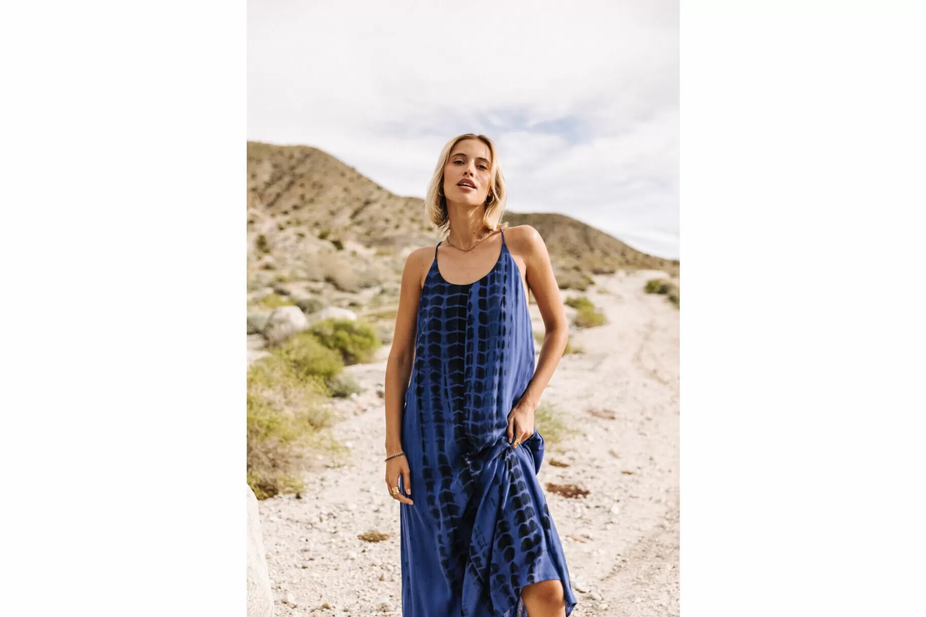 Freeman T Porter Reeda Tie & Dye Long Printed Dress Woman, Surf The Web Online