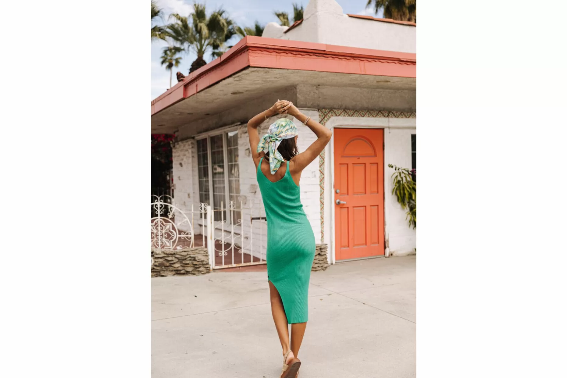 Freeman T Porter Ribea Rib V-Neck Maxi Dress Woman, Emerald Best
