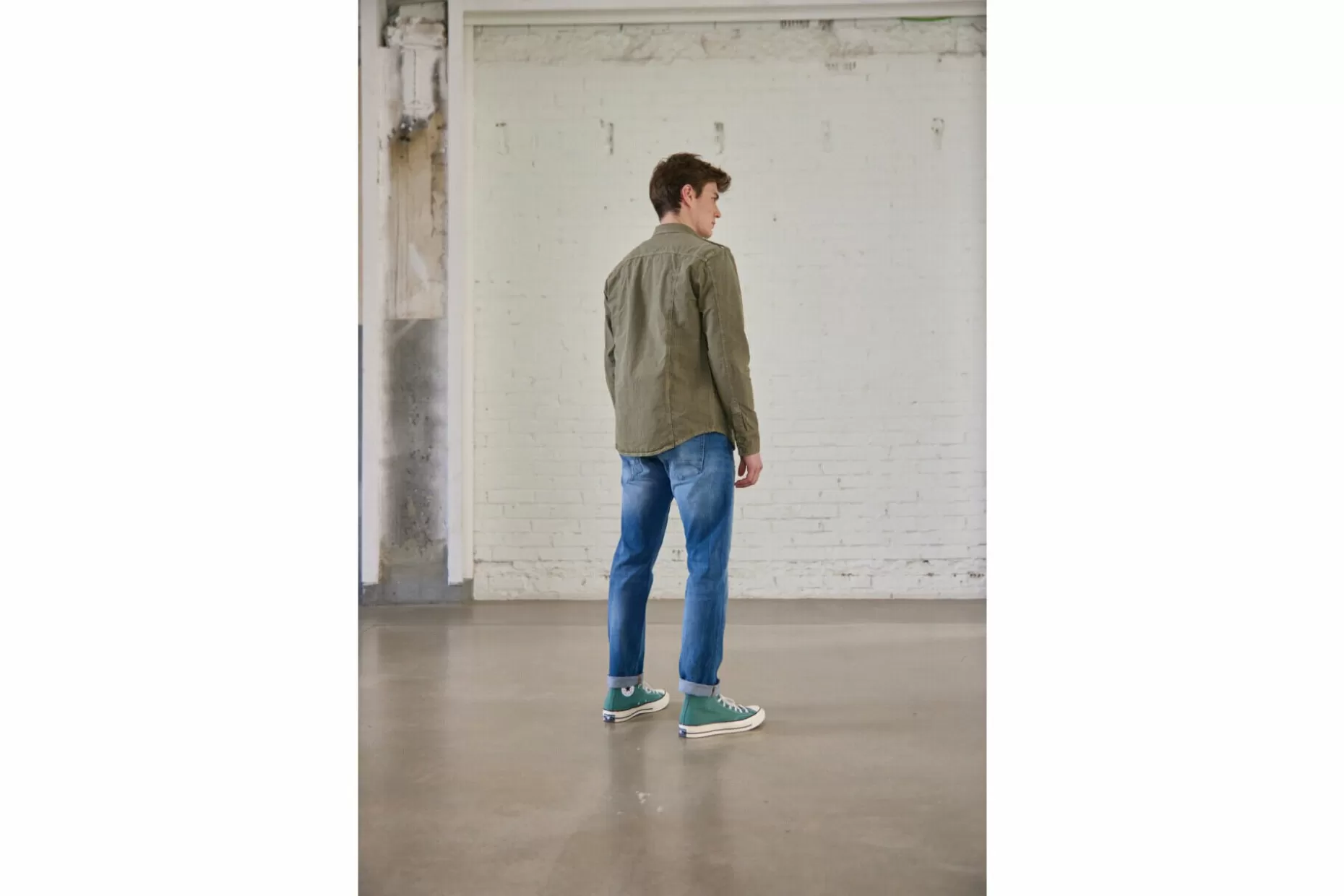 Freeman T Porter Sacha Ripstop Long Sleeve Shirt Man, Dusty Olive Cheap