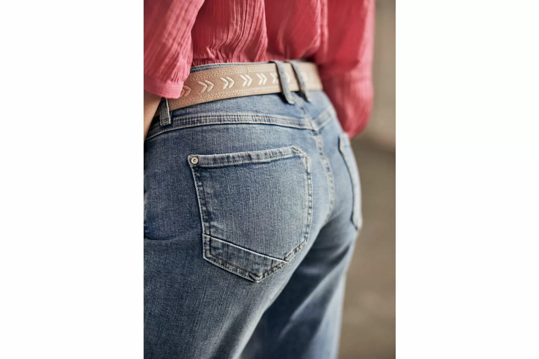 Freeman T Porter Salome Cuffed Bottom Jeans Woman, Pamplone Clearance
