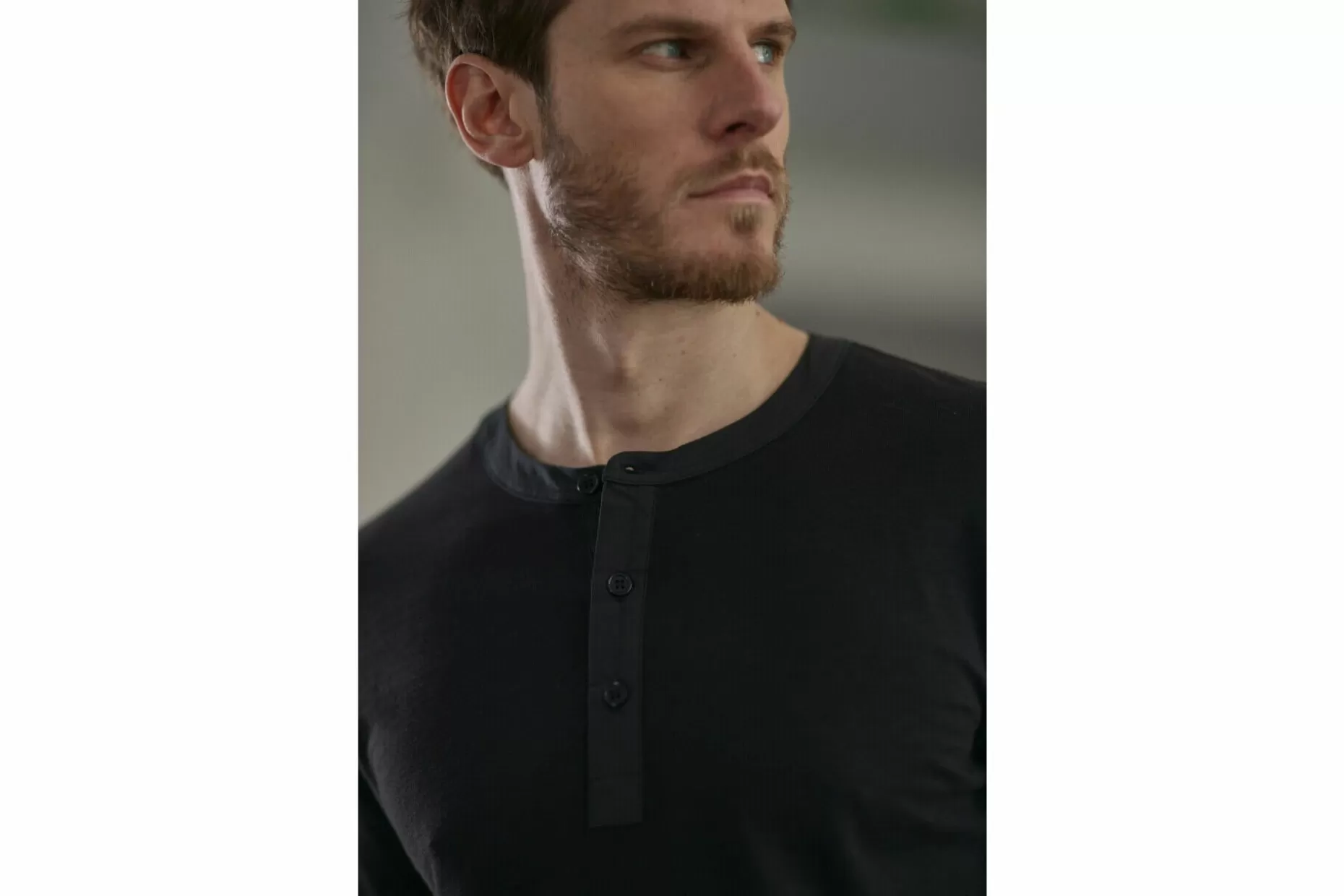Freeman T Porter Sinbad Henley T-Shirt Man, Black Cheap