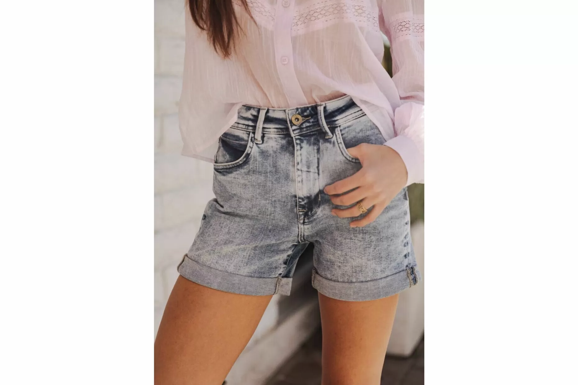 Freeman T Porter Skylie Loose Shorts Woman, Boceano Flash Sale