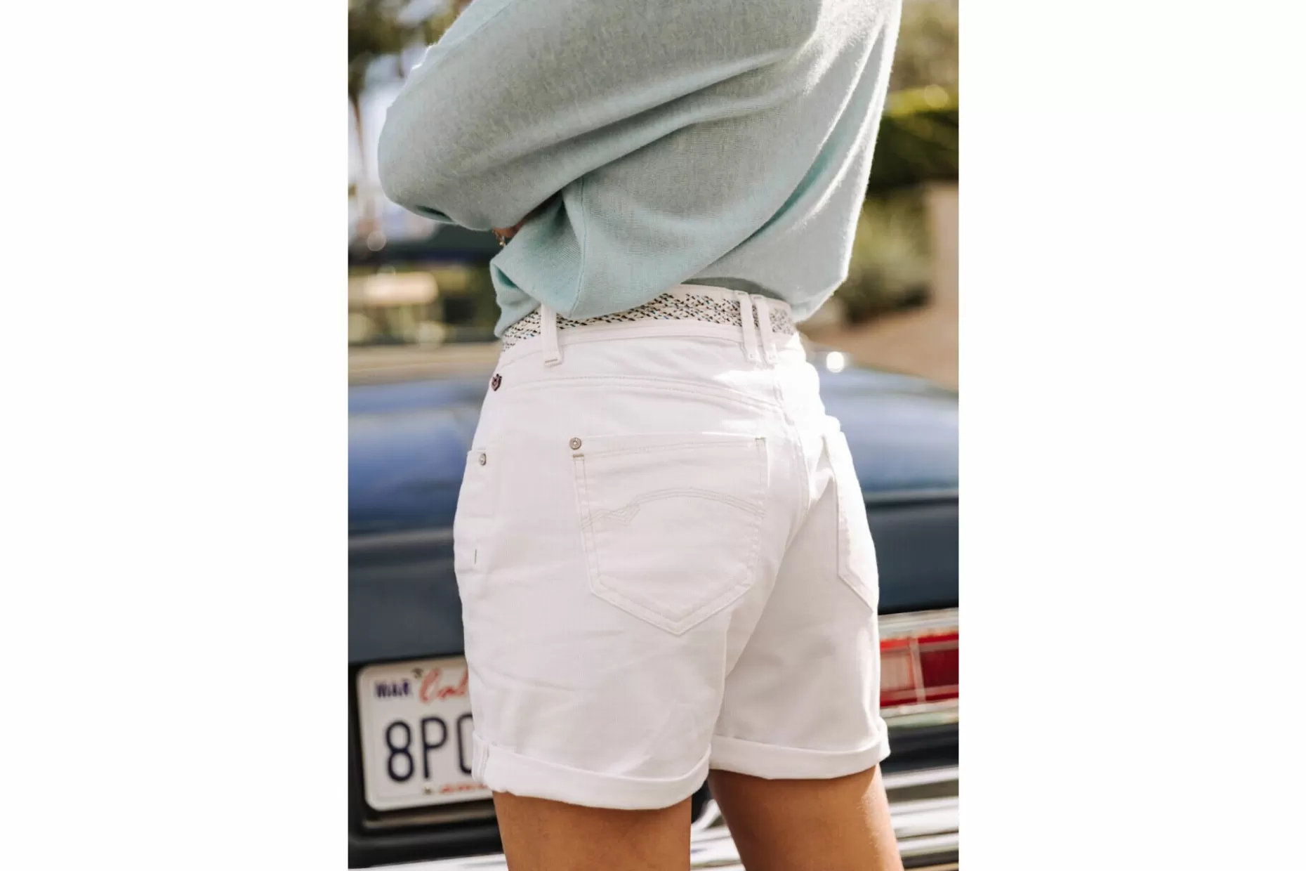 Freeman T Porter Skylie Andalousia Loose Shorts Woman, Off White Sale