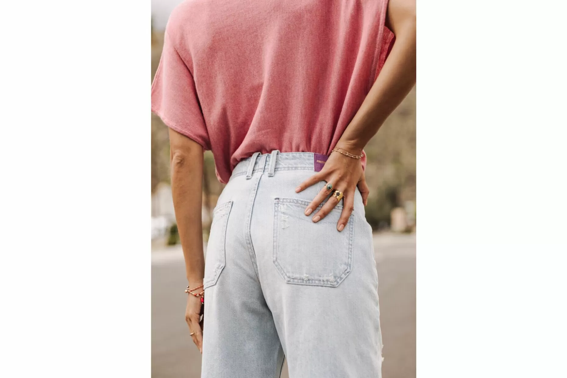Freeman T Porter Sloane Boyfriend Cropped Jeans Woman, Scoop Best