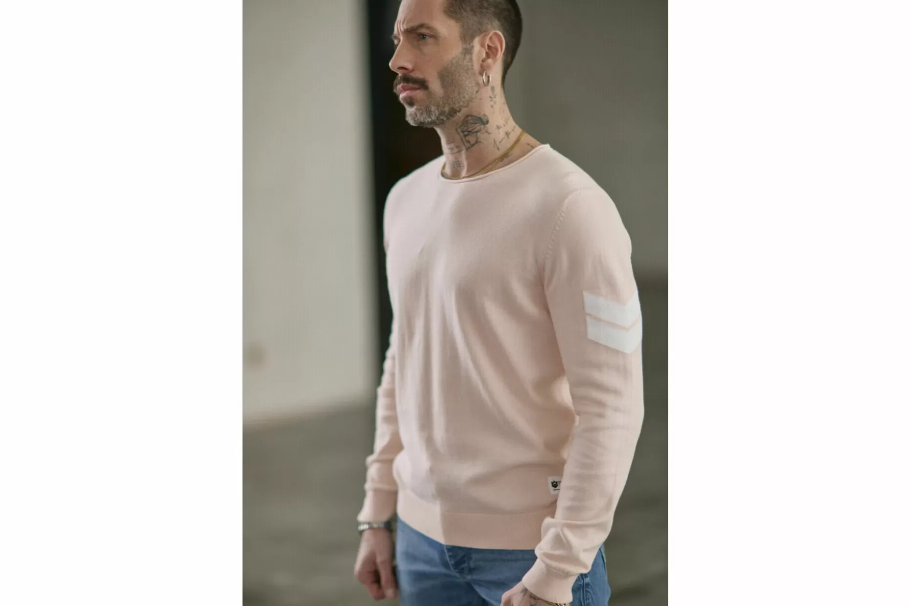 Freeman T Porter Sonny Conwy Straight Sweater Man, Peach Shop