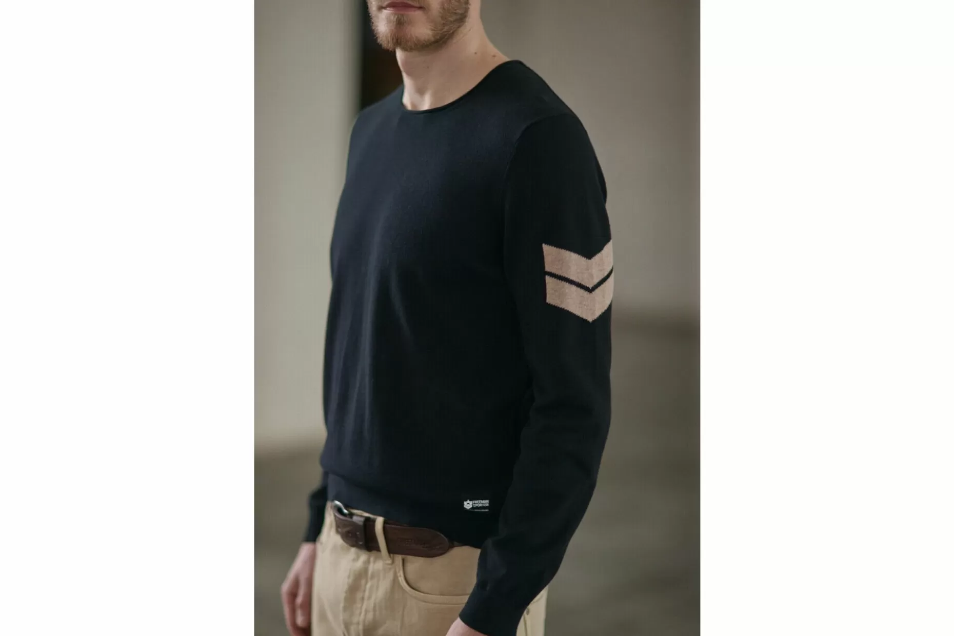 Freeman T Porter Sonny Conwy Straight Sweater Man, Black Best Sale