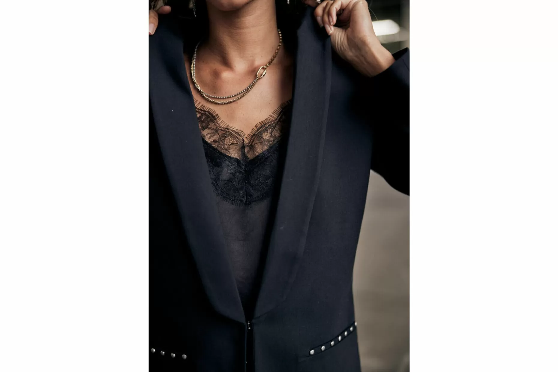 Freeman T Porter Stessy Polyneo Fitted Blazer Tuxedo Woman, Black Sale
