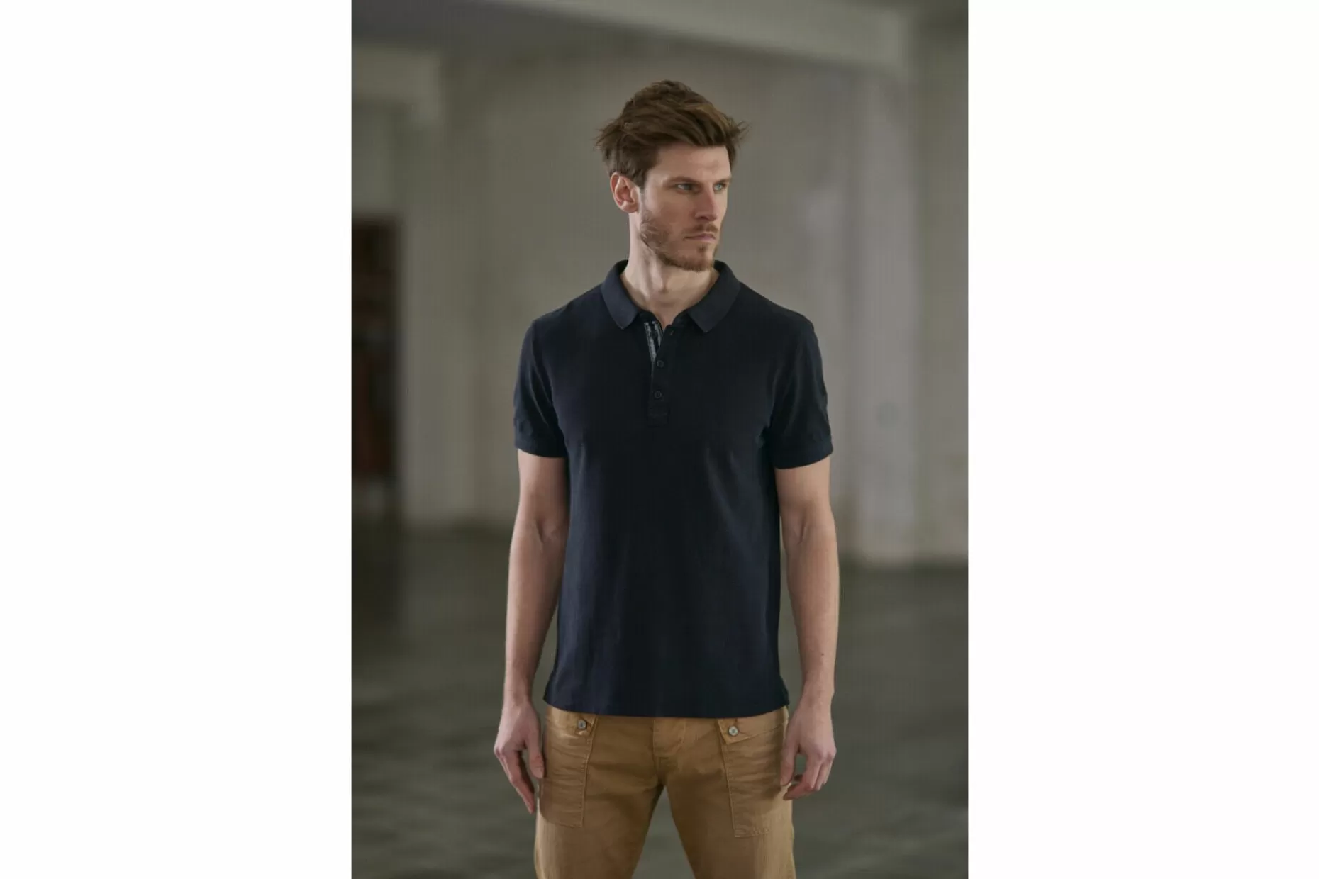 Freeman T Porter Tadley Cotone Straight Polo Shirt Man, Black Store